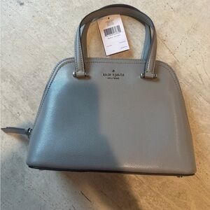 Kate Spade Gray Satchel with Structured Design